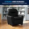 Flash Furniture Kids Recliner, 25" to 39" x 28", Upholstery Color: Black BT-7950-KID-BK-LEA-GG - alternate 2